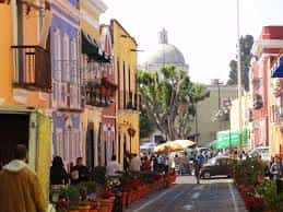Street in Puebla Mexican insurance from Mexican Insurance Store