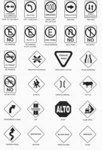 Mexico road signs Mexican car insurance from MexicanInsuranceStore