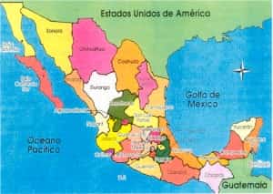 Mexico States Map Mexico Auto Insurance