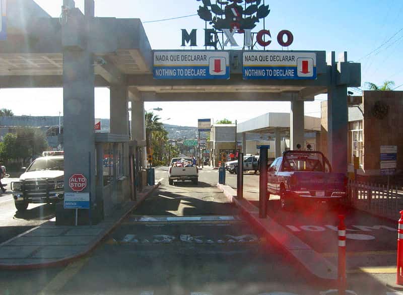 Toll booth, Highway 2, Baja California Mexican auto insurance from MexicanInsuranceStore.com