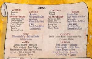 Menus Are Perfect For Learning The Language Mexico auto insurance from MexicanInsuranceStore.com