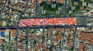Mexico City street vendors, Google Maps Mexico insurance from MexicanInsuranceStore.com