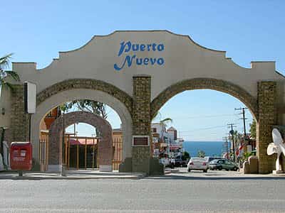 Entrance, Puerto Nuevo Lobster Village Mexican auto insurance policy at MexicanInsuranceStore.com