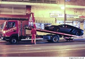 Cristiano Ronaldo's Lamborghini Aventador gets towed by Mapfre Mexican auto Insurance for Canadians