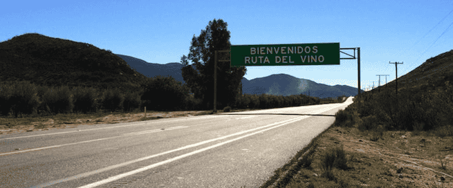 Baja Guadalupe Valley Entrance Mexican insurance for driving