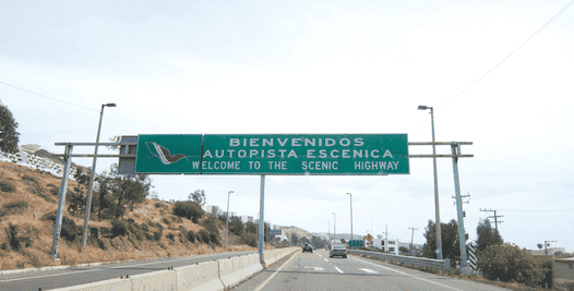 Baja hghway Valle de Guadalupe car insurance for Mexico