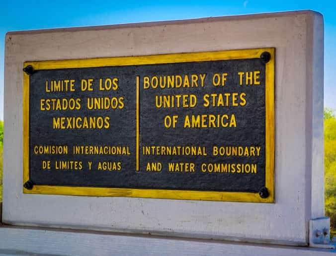 Border Road Sign - LA to Tijuana Mexico Mexican insurance