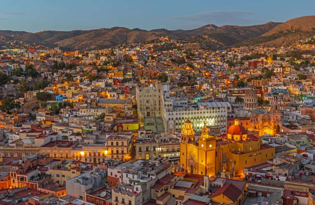 Cityscape of Guanajuato Mexico